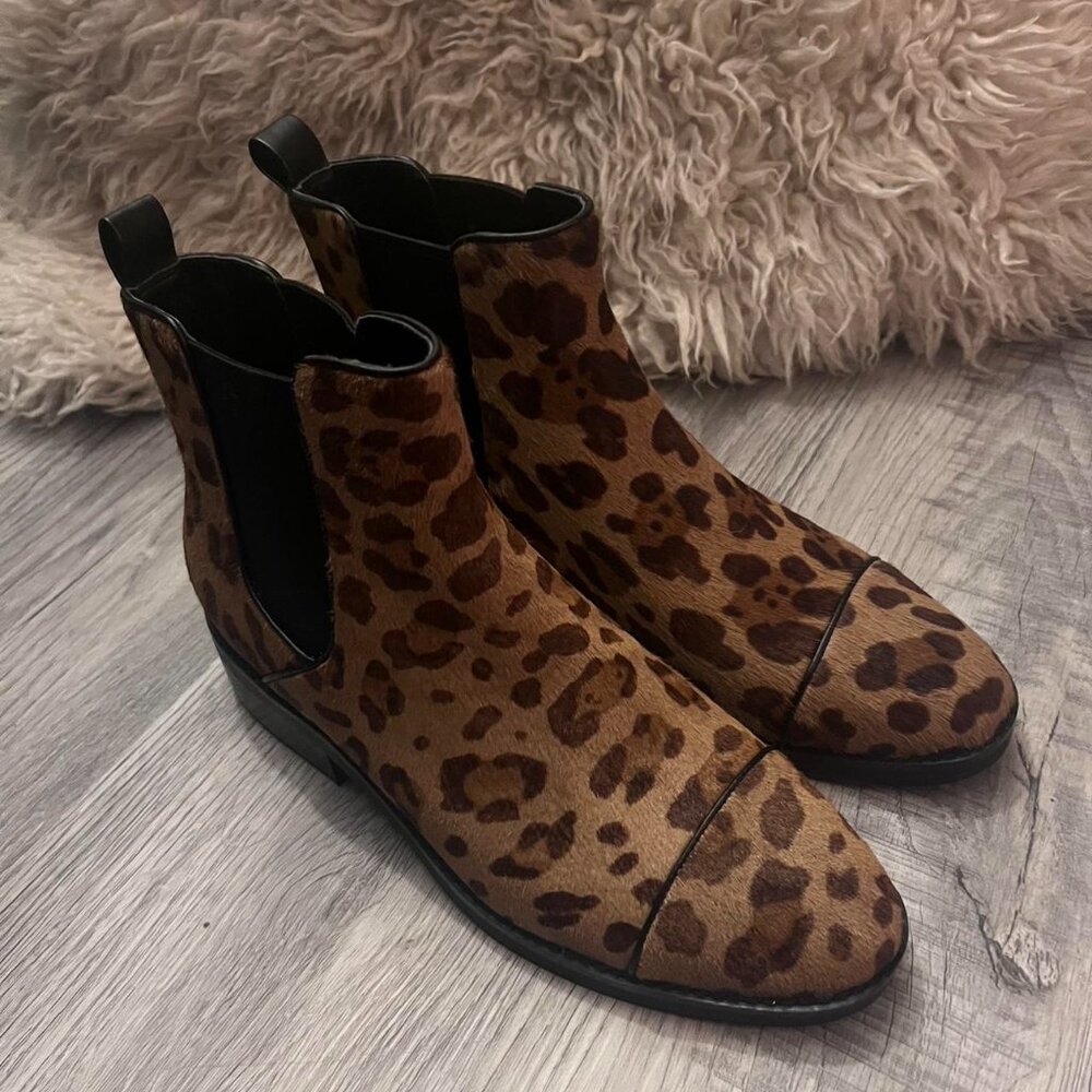Cole Haan Women's Size 10 Mara Grand Chelsea Leopard Print Ankle Boots - Picture 8 of 8